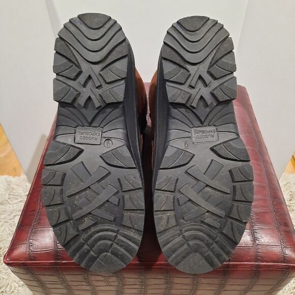 Men's Rugged Exposure Leather Mammoth II Winter Snow Boots Brown 9 M US XLNT - Picture 5 of 7